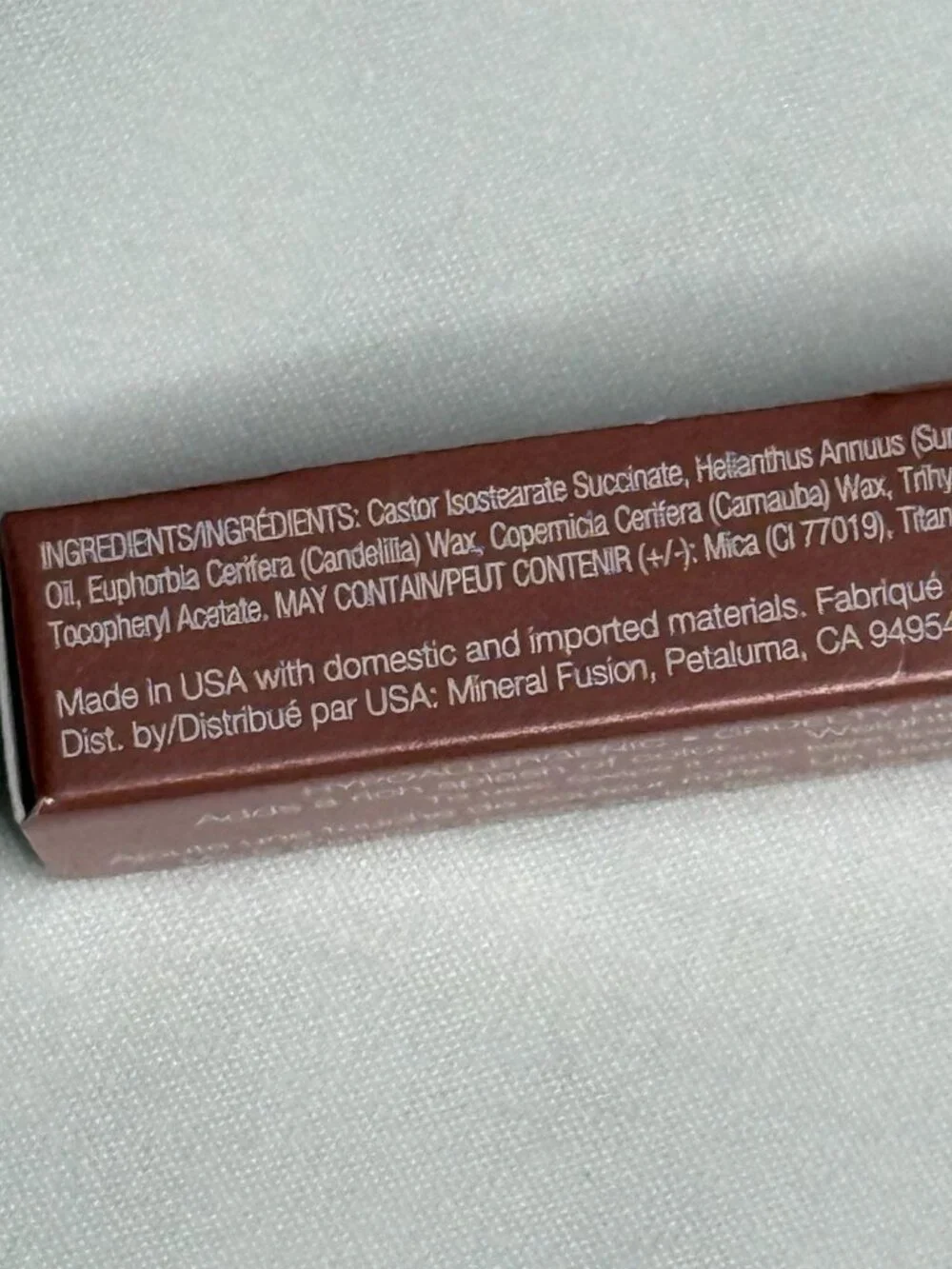 Mineral Fusion Hydro-Shine Lip Gloss St. Tropez 0.15 oz Vegan Clean Beauty